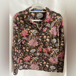 J. McLaughlin button down shirt size medium M fabulous!